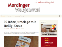 Tablet Screenshot of merdinger-webjournal.de